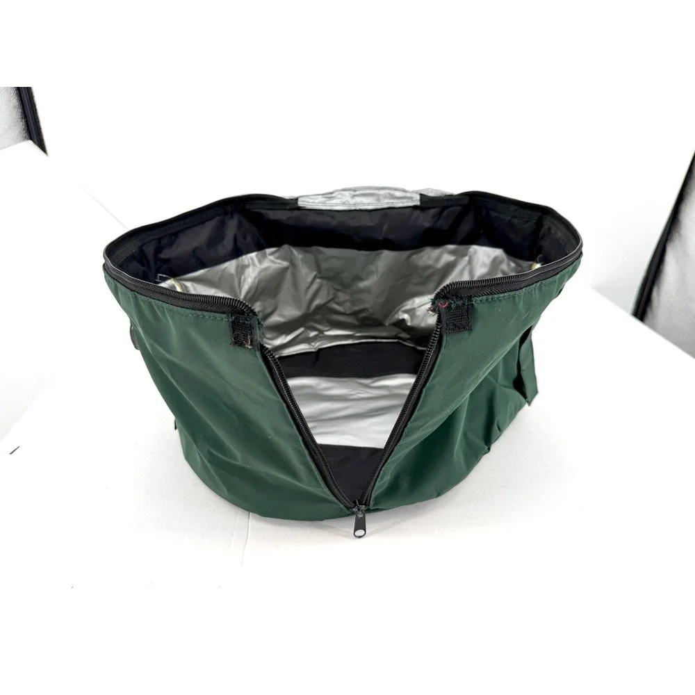 Rival Crock Pot Stoneware Cooker Insulated Zippered Cover‎ Green Oval 15x12x8
